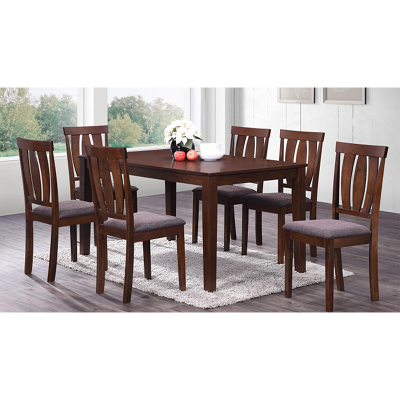 Dining set RH Grape Red Cappuccino (1 table + 6 chairs)