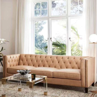 SOFA FIRENZE 4 SEATER XLEATHER VINTAGE LEATHER TAN