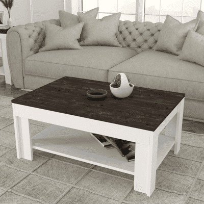 COFFEE TABLE DONE WHITE/REBAB (#32873)